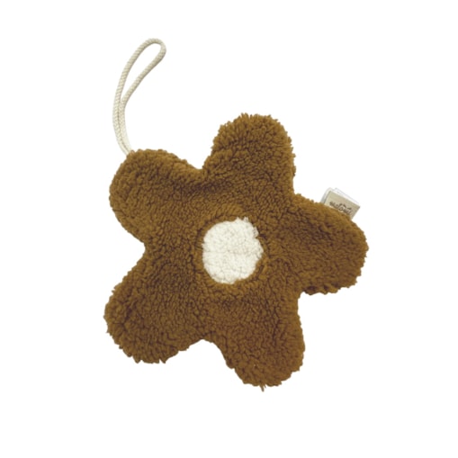 Zawieszka do smoczka/przytulanka stokrotka camel