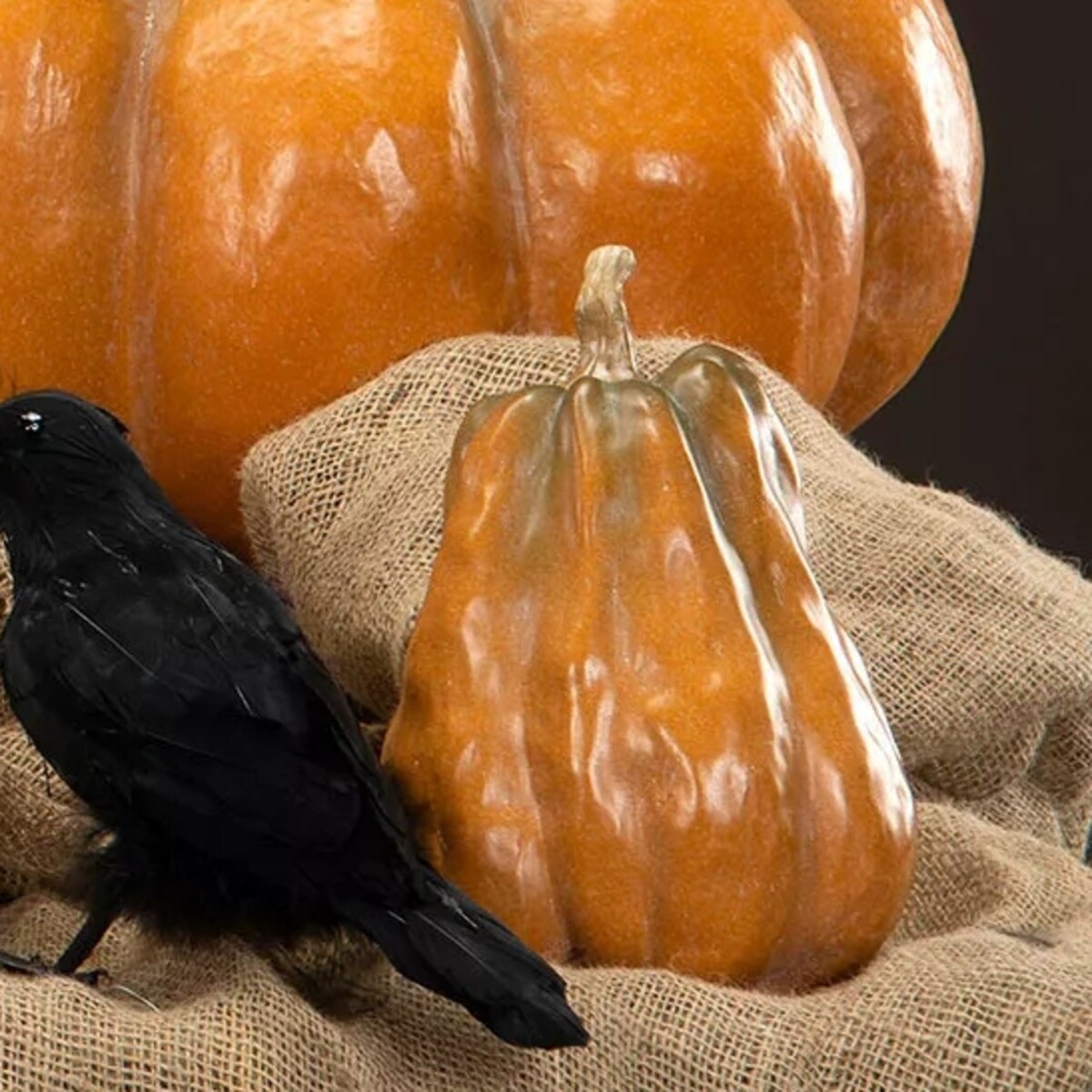 DYNIA POMARAŃCZOWA figurka ozdobna HALLOWEEN JESIEŃ 24cm dekoracja prezent