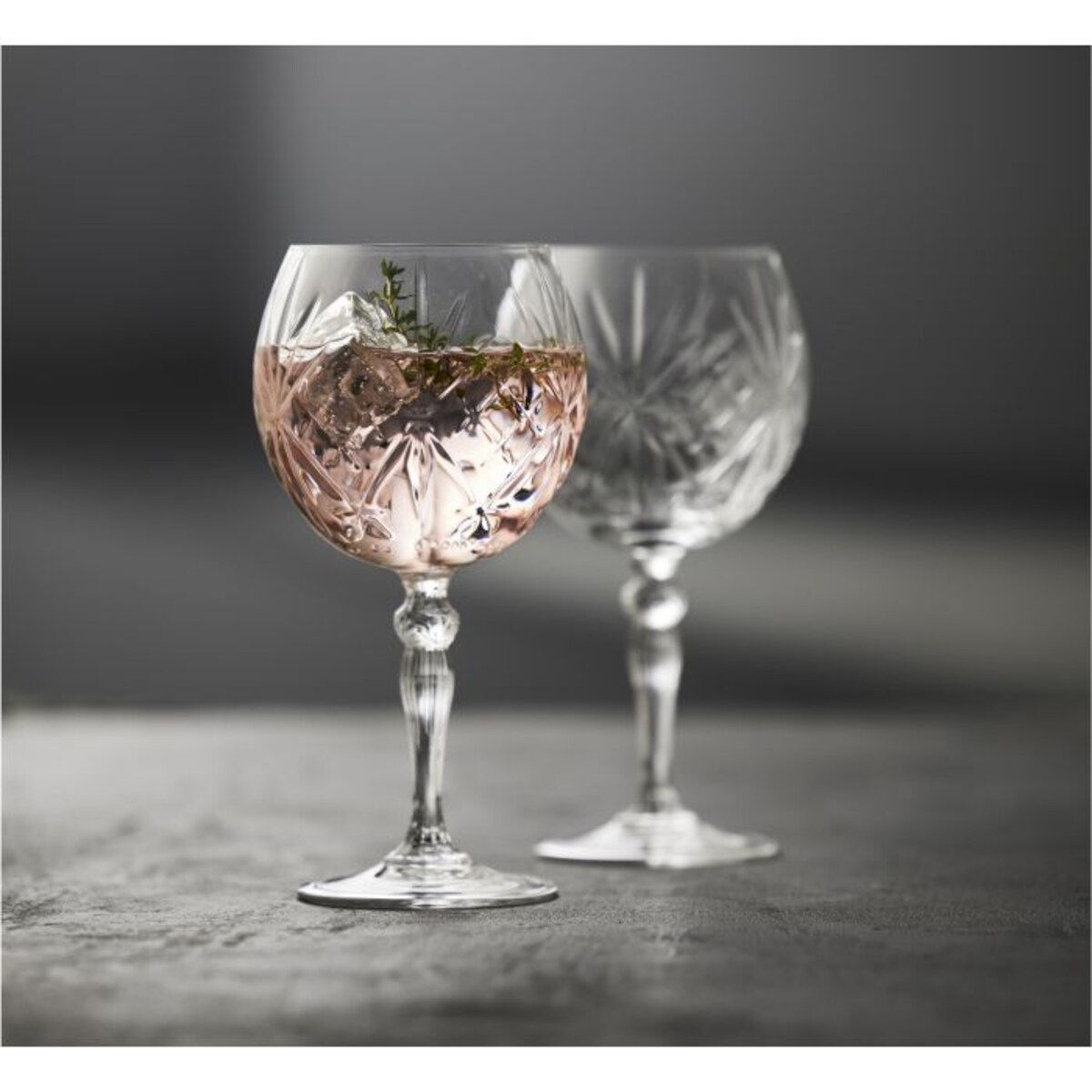 Kieliszki do ginu ze szkła kryształowego Melodia 650 ml 4 sztuki 33654