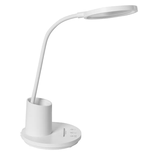 Lampa biurkowa LED VELA Ze ściemniaczem Biały