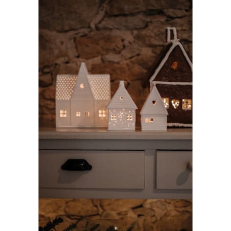 Duży lampion chatka z piernika H16,5 cm