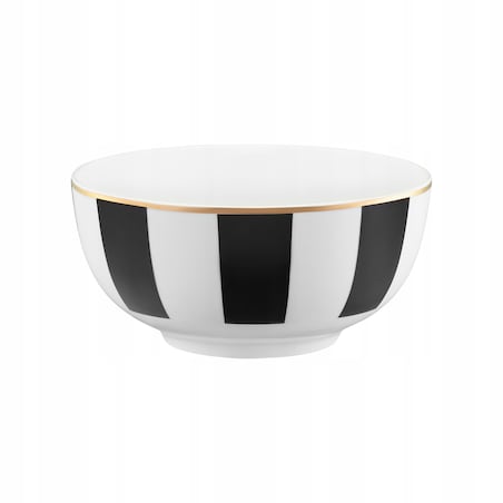 14 cm ELEGANCKA miska SALATERKA śniadaniowa na płatki owsiankę paski 2szt