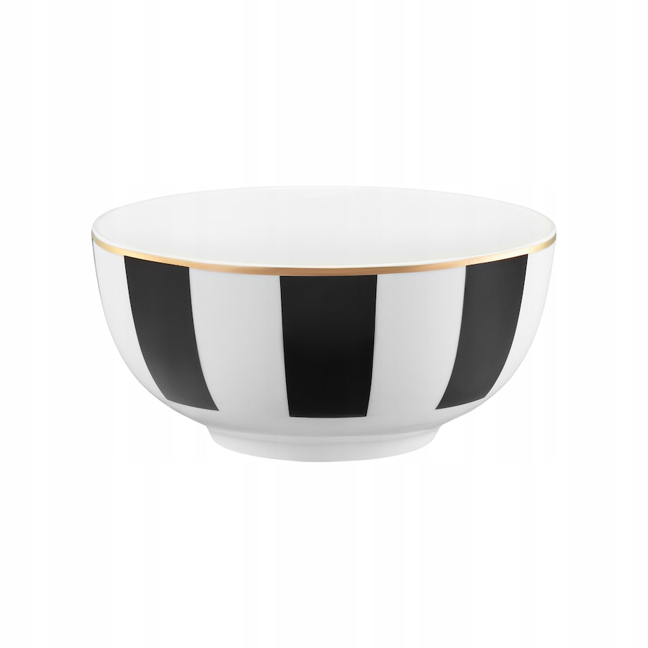 14 cm ELEGANCKA miska SALATERKA śniadaniowa na płatki owsiankę paski 2szt