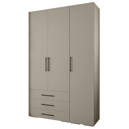 Garderoba wysoka do przedpokoju INOVA 3 Z17 kaszmir+czarny