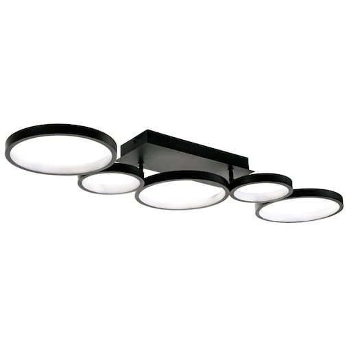 Lampa Sufitowa App1900-C Led Czarny, Metal, Tworzywo Sztuczne