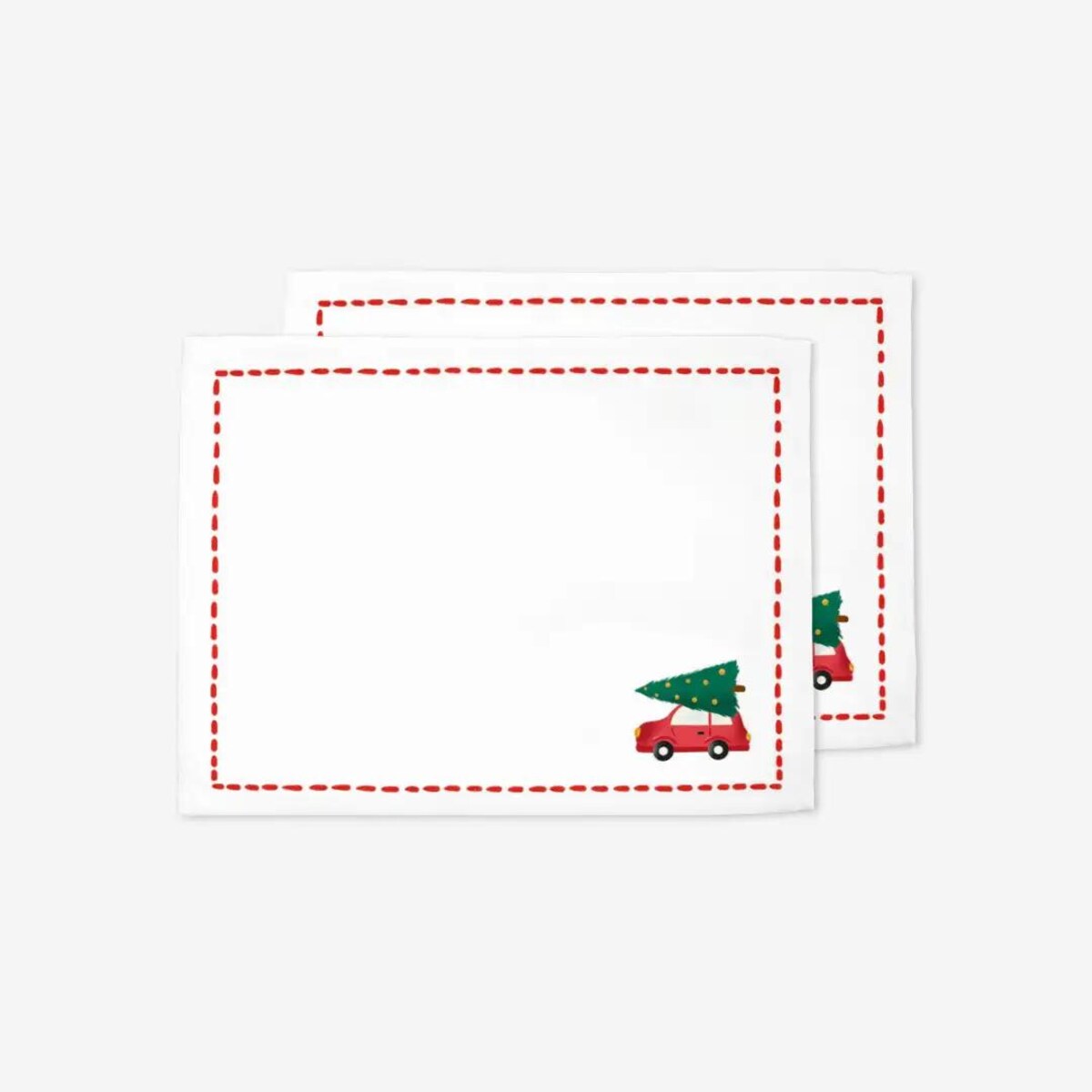 Podkładki świąteczne - Minimalistyczny samochód