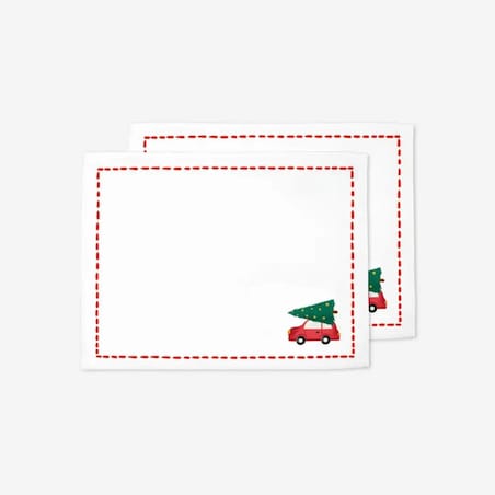 Podkładki świąteczne - Minimalistyczny samochód