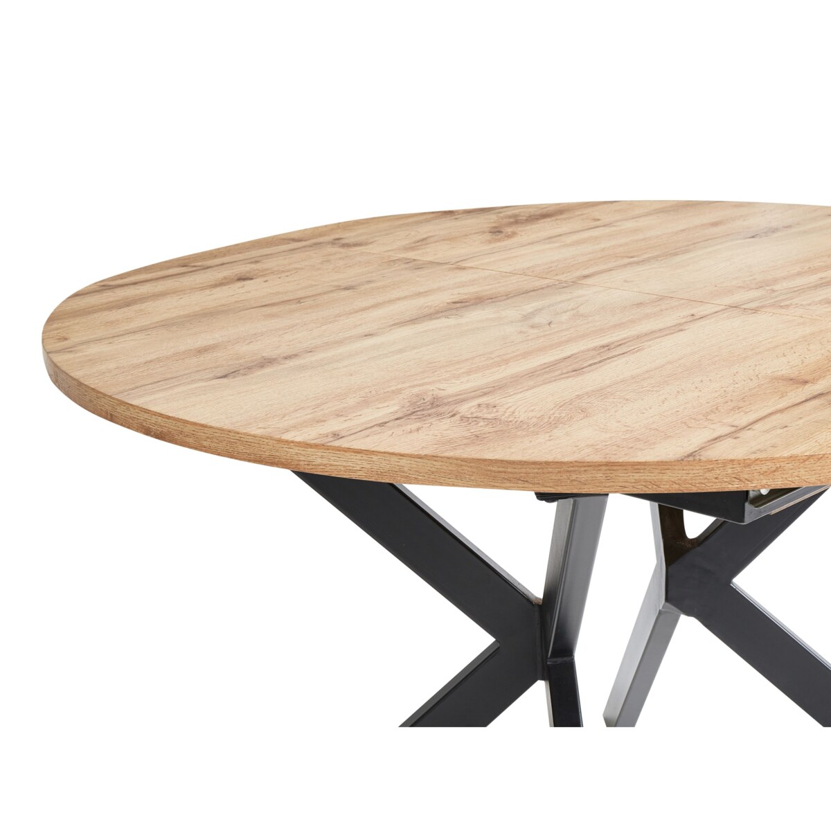 Stół do jadalni rozkładany CARLEA Jasnobrązowy 120/160 cm 120 cm