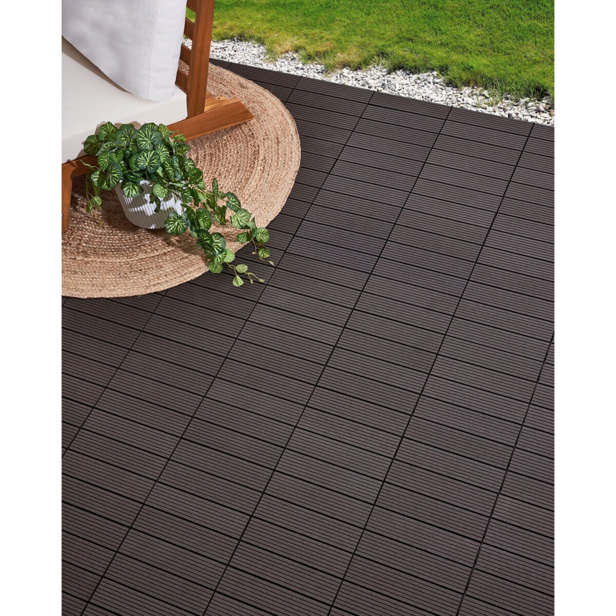 Płytki tarasowe ATELETA Kompozyt WPC Grafitowy