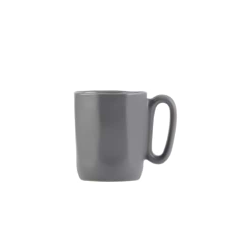 Dwa kubki ceramiczne z uszkiem 80 ml Fuori szare 29958