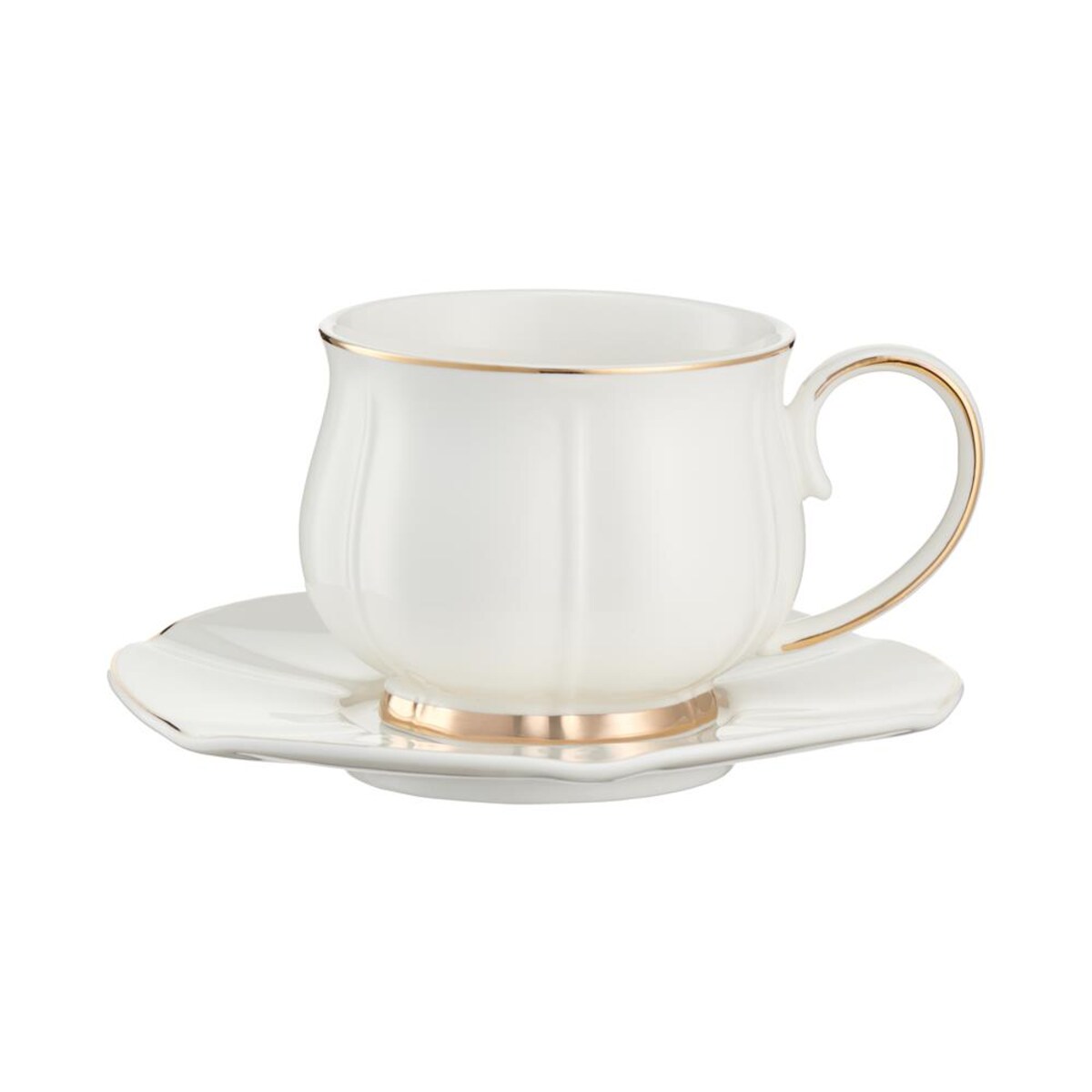 VILLA ITALIA Filiżanka porcelanowa 200 ml ze spodkiem SANDRINE