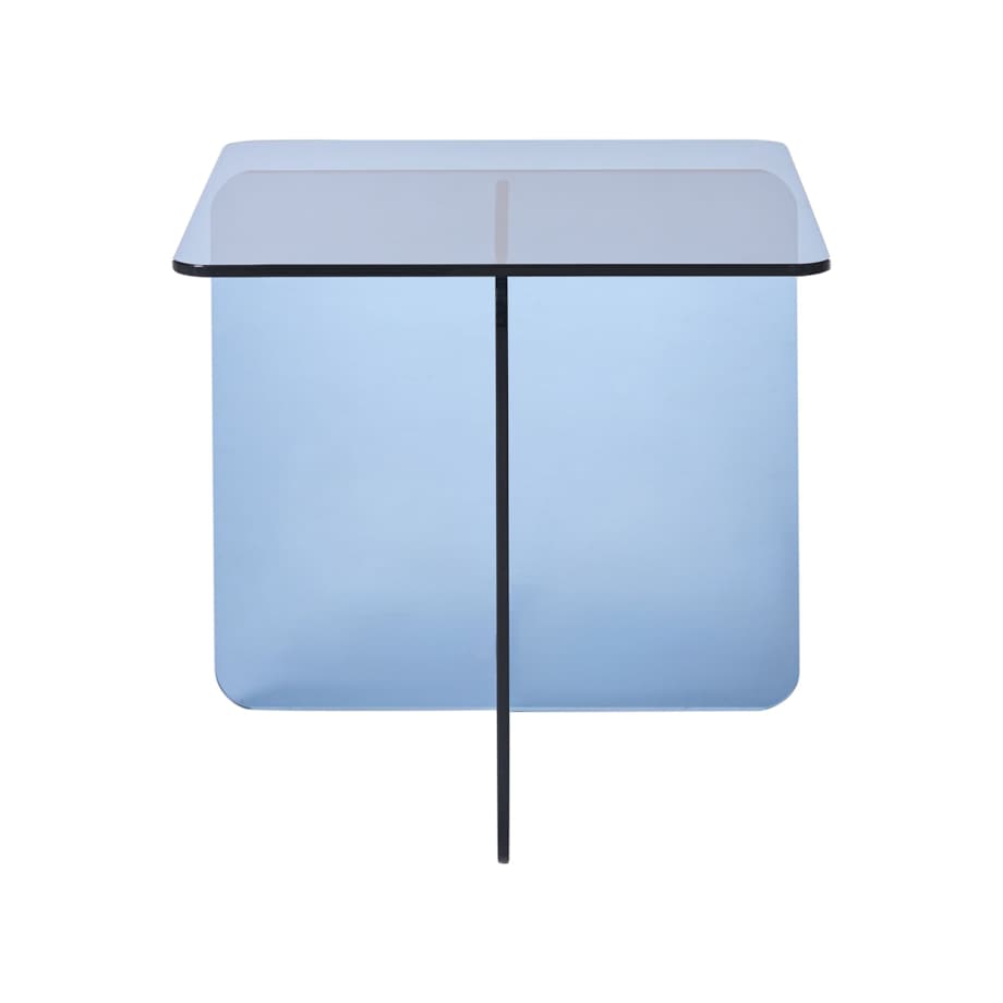 Stolik pomocniczy AMISK Szkło hartowane Niebieski