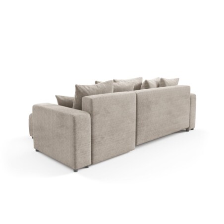 Narożnik EVORA L z pojemnikiem tkanina miękki plusz Kolor: Onega 02