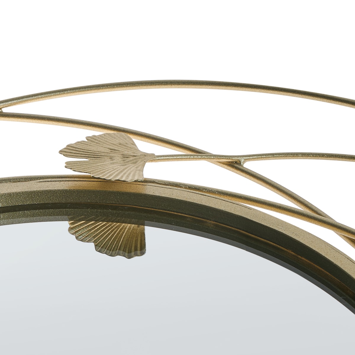 Lustro ścienne ANGLET 46 cm 49 cm Metal Złoty