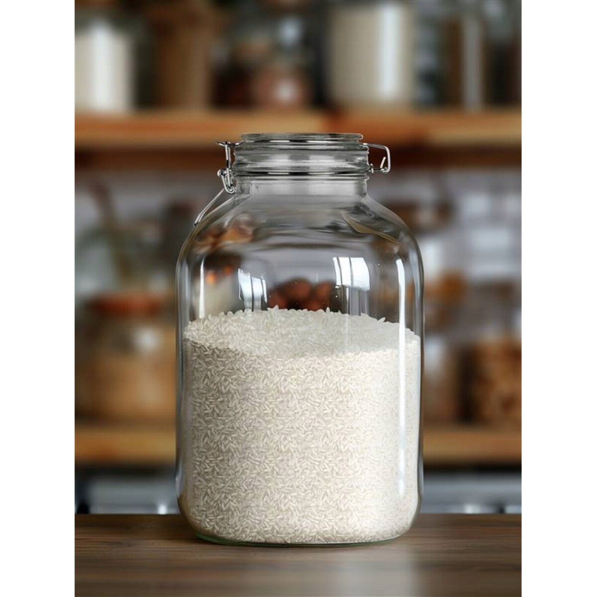 SŁOIK DUŻY szklany 5 L pojemnik na weki kapusta jedzenie ogórki klips