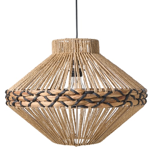 Lampa wisząca RABACCA Papierowa plecionka Naturalny