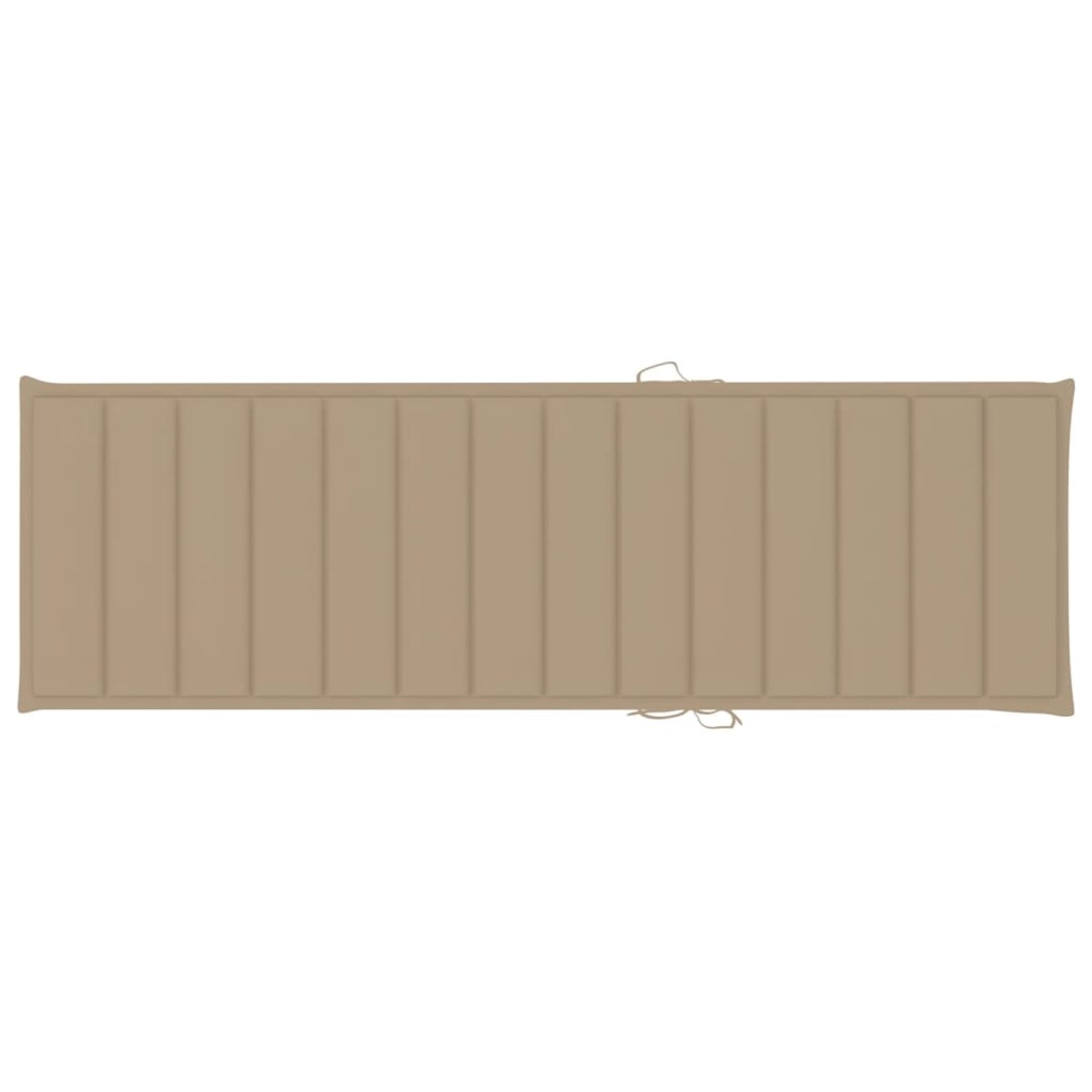 vidaXL Leżak podwójny z beżowymi poduszkami impregnowana sosna