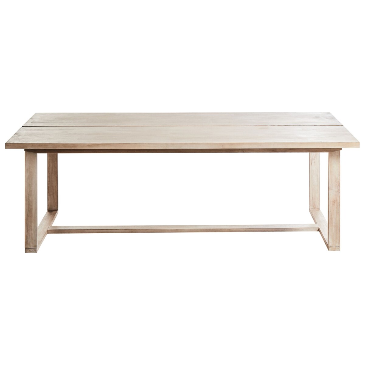 Stół ogrodowy z krzesłami AZZANELLO Drewno akacjowe Złamana biel