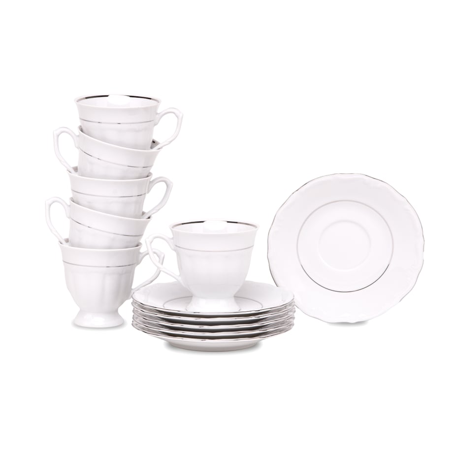 Zestaw kawowy 12szt. (6os.) MARIA TERESA PLATYNA