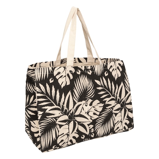 Torba shopper, bawełniana z nadrukiem, 50 x 24 x 35 cm