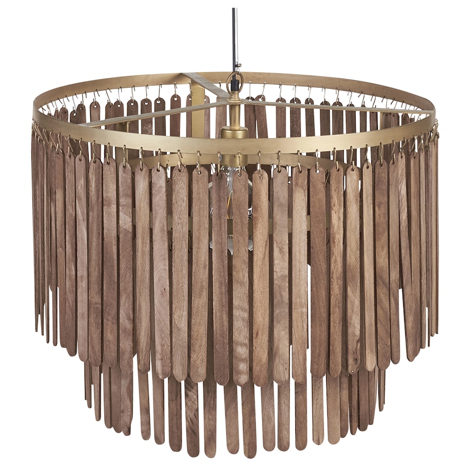 Lampa wisząca KAVERI Drewno mango Brązowy