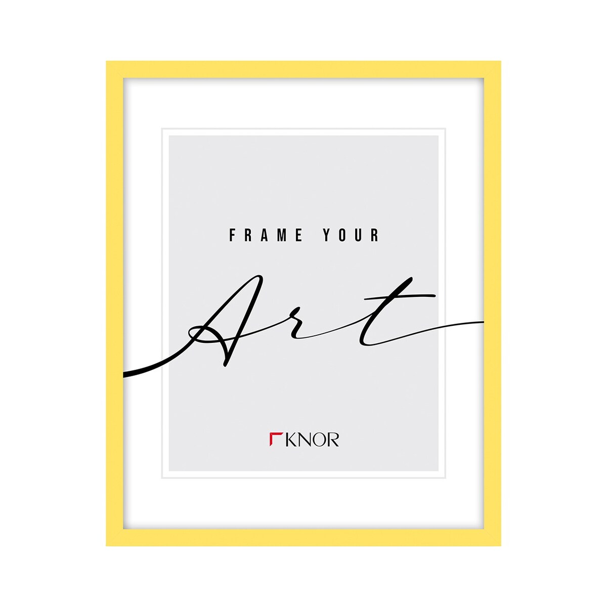 Żółte ramki, ramka na zdjęcie, 40x50 cm, ramki dla dzieci - Knor - kolorowe ramki