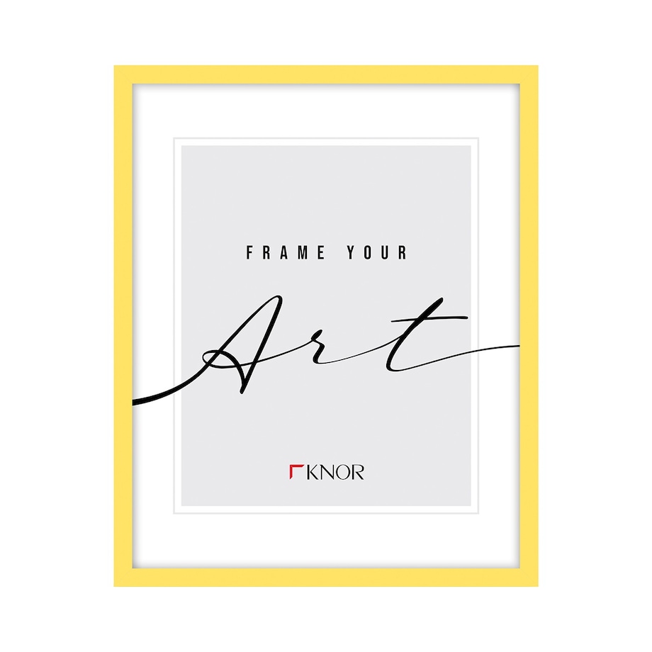 Żółte ramki, ramka na zdjęcie, 40x50 cm, ramki dla dzieci - Knor - kolorowe ramki
