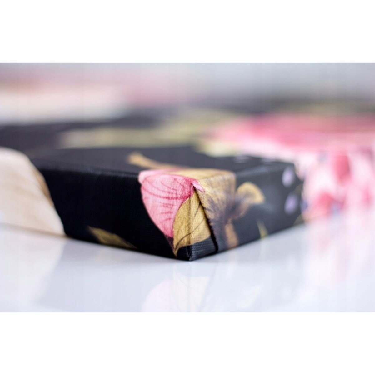 Obraz Do Sypialni Salonu Na Płótnie Kwiaty Vintage Beżowy 40x60