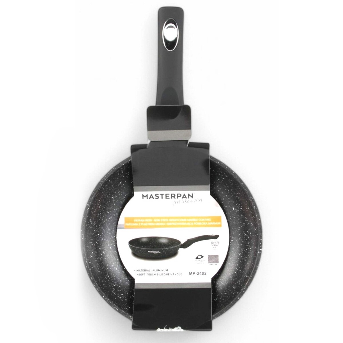 Patelnia Granitowa 30 Cm Plaster Miodu Indukcja Gaz 3.0L Wysoka 5.8 Cm