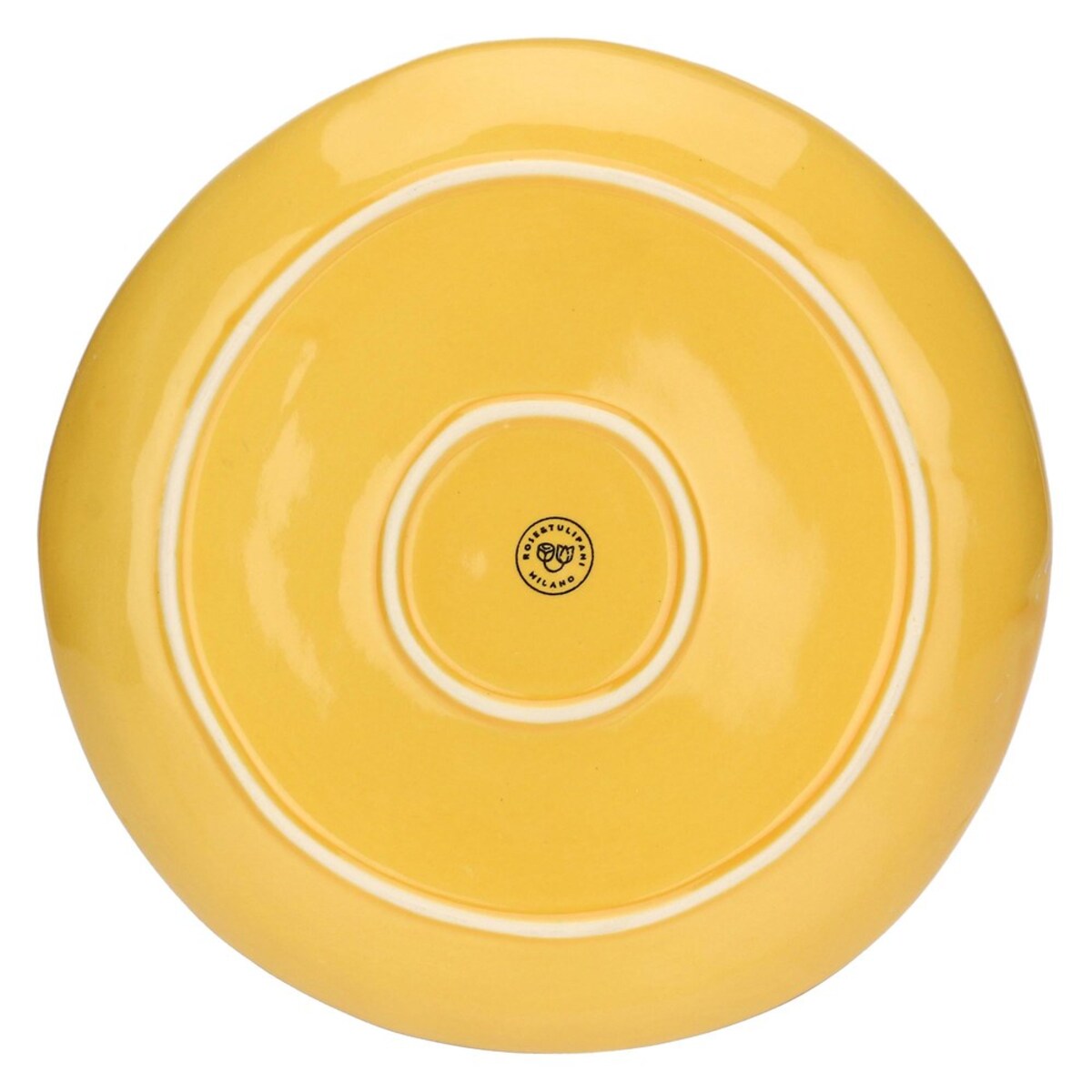 Zestaw 4 talerzy obiadowych Concerto Ocra - Żółty, 27 cm