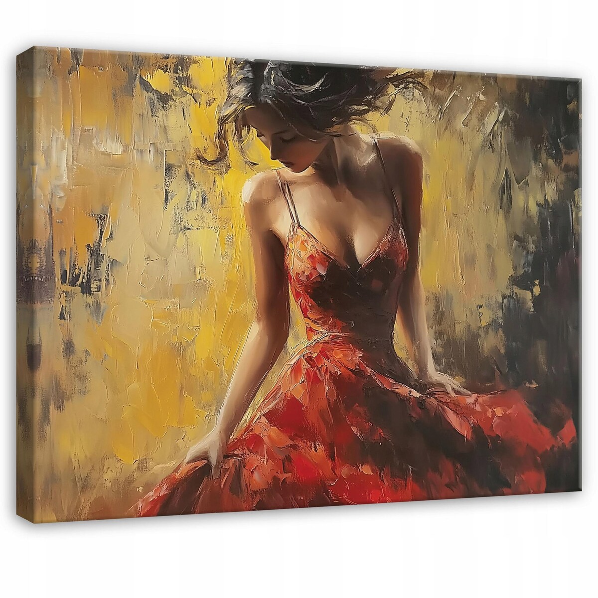 OBRAZ KOBIETA SZTUKA POP ART DO SYPIALNI SALONU KUCHNI NA PŁÓTNIE 100x70