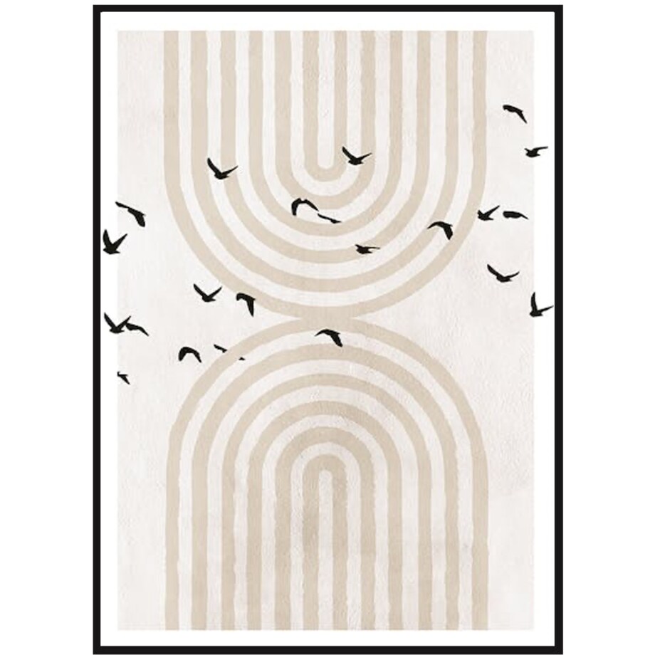 Poster Story, Plakat, Obraz - Łuki i Ptaki, wymiary 60 x 84 cm