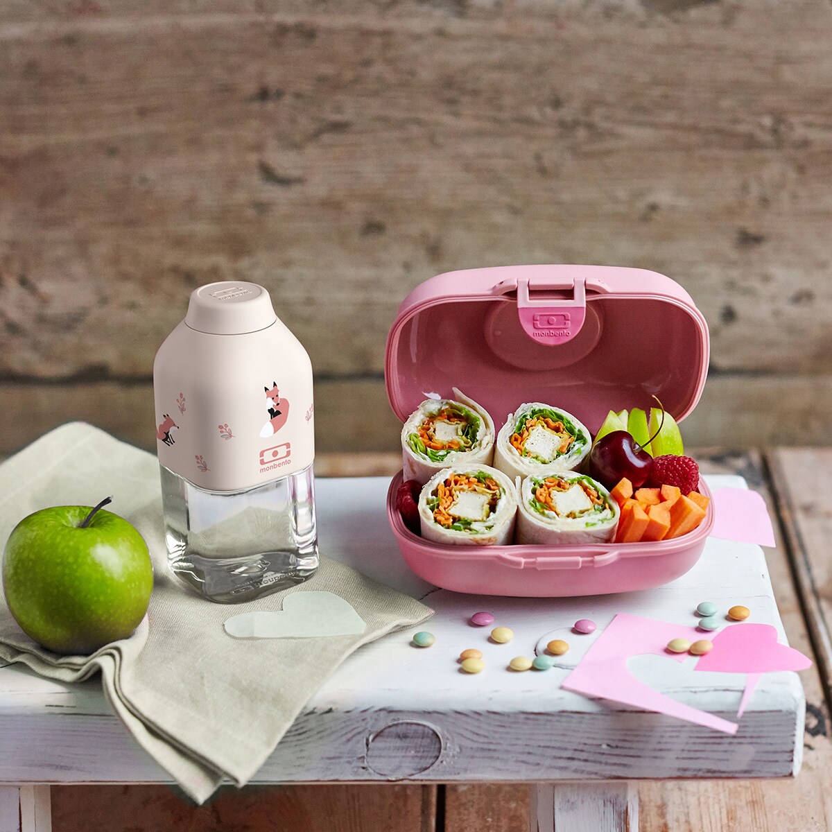 Butelka na wodę S Positive Fox, 330 ml, Monbento