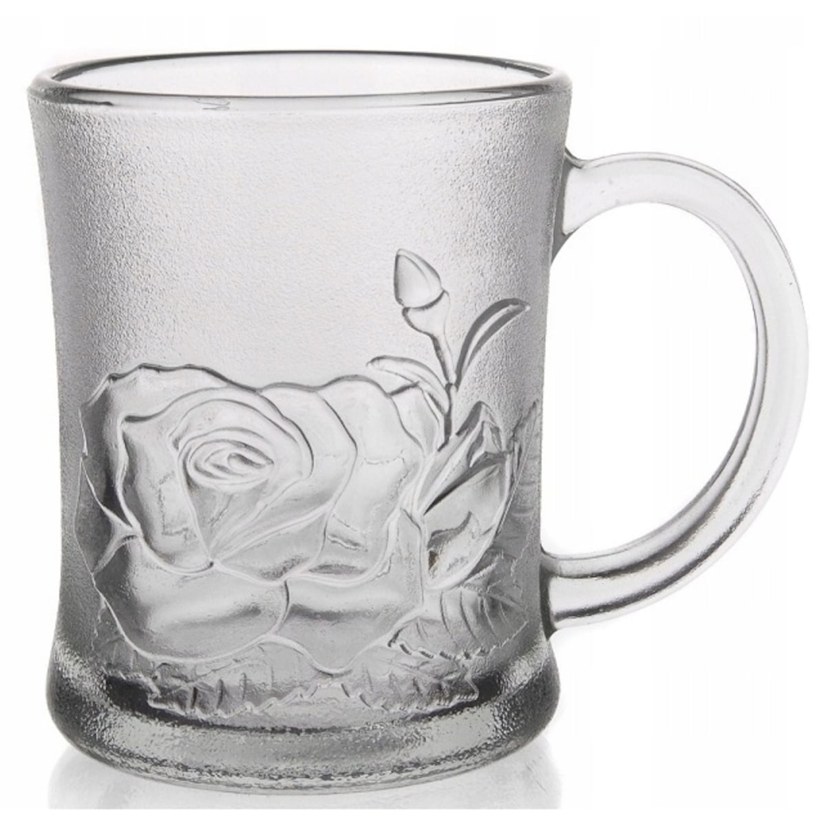 SZKLANKI 6szt 250 ml KWIATY na kawę herbatę kompot napoje prezent zestaw