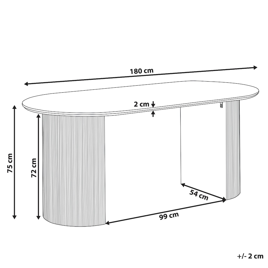 Stół do jadalni SAVORY Czarny 180 cm 90 cm