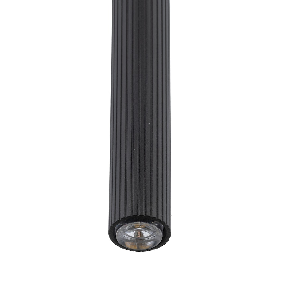 Lampa Wisząca Tk Lighting Ferro Czarna Ryflowana Metalowa Tuba Sopel Rurka 75Cm 1Xg9
