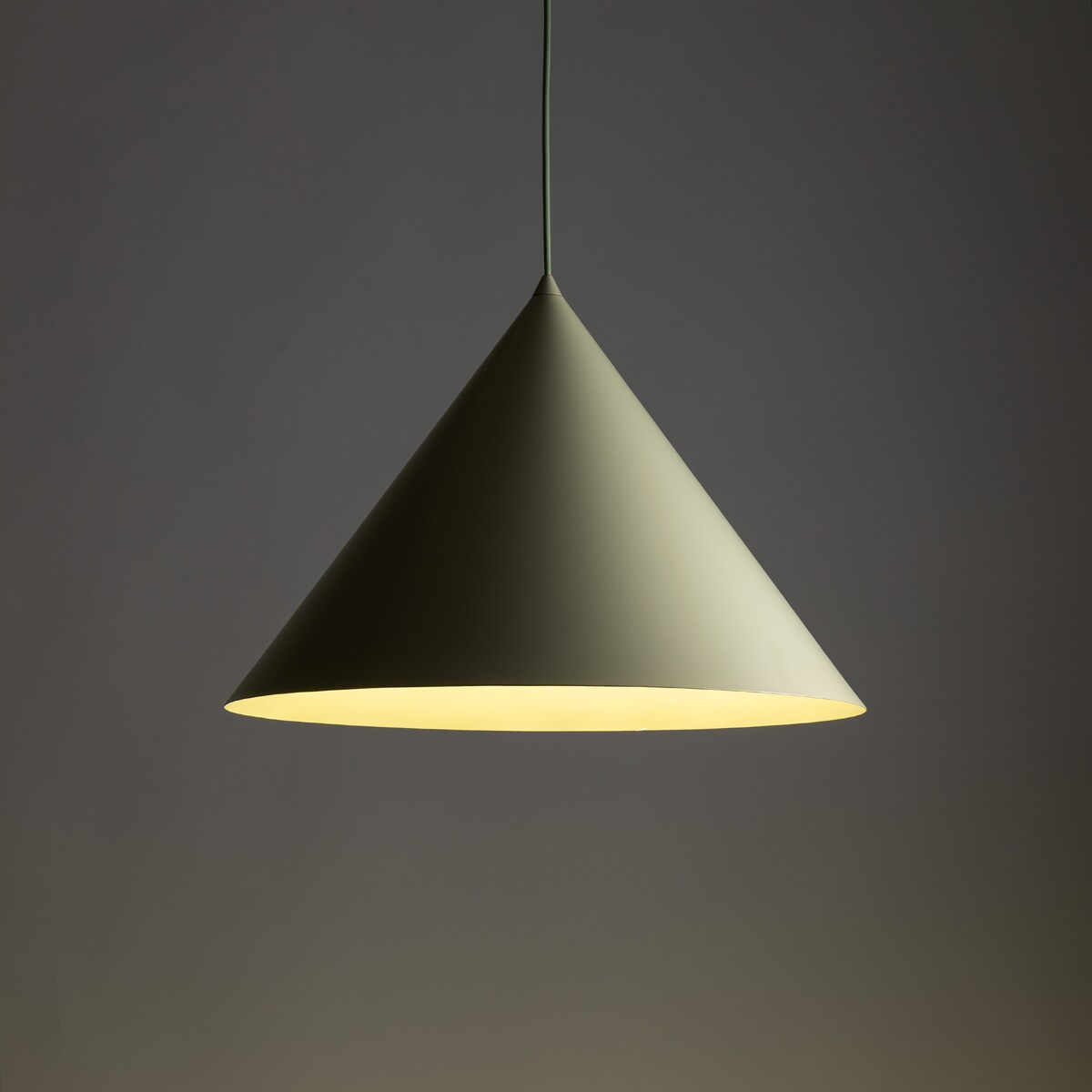 Lampa wisząca TK Lighting CONO XL PISTACIO pistacjowa 50 cm E27 loft nowoczesna do salonu i jadalni