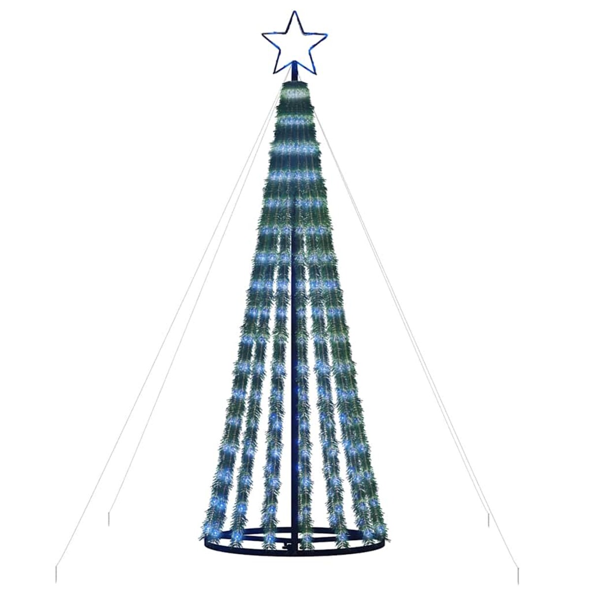 vidaXL Choinka LED 275 diod LED Niebieski 180 cm