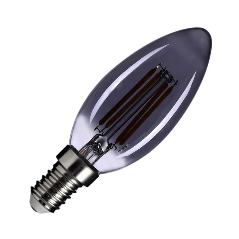 Świecznikowa żarówka 552-B35-DIM-SM Italux LED E14 4W 130lm 2200K przydymiony grafit