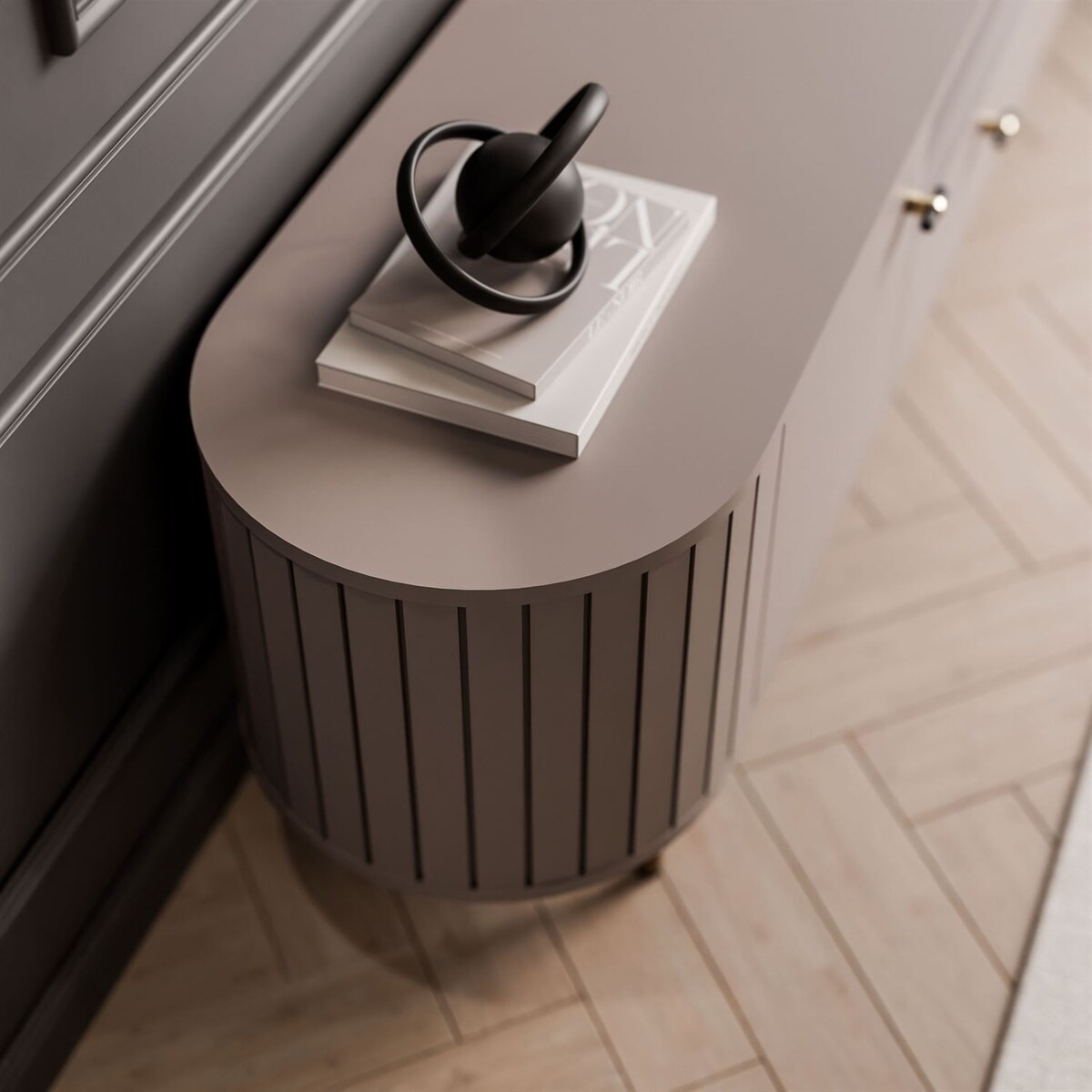 Szafka RTV ELODIE z szufladą kaszmir