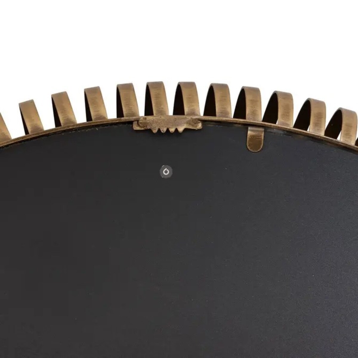 Lustro wiszące, okrągłe, mosiężne, Barrel, 90 cm