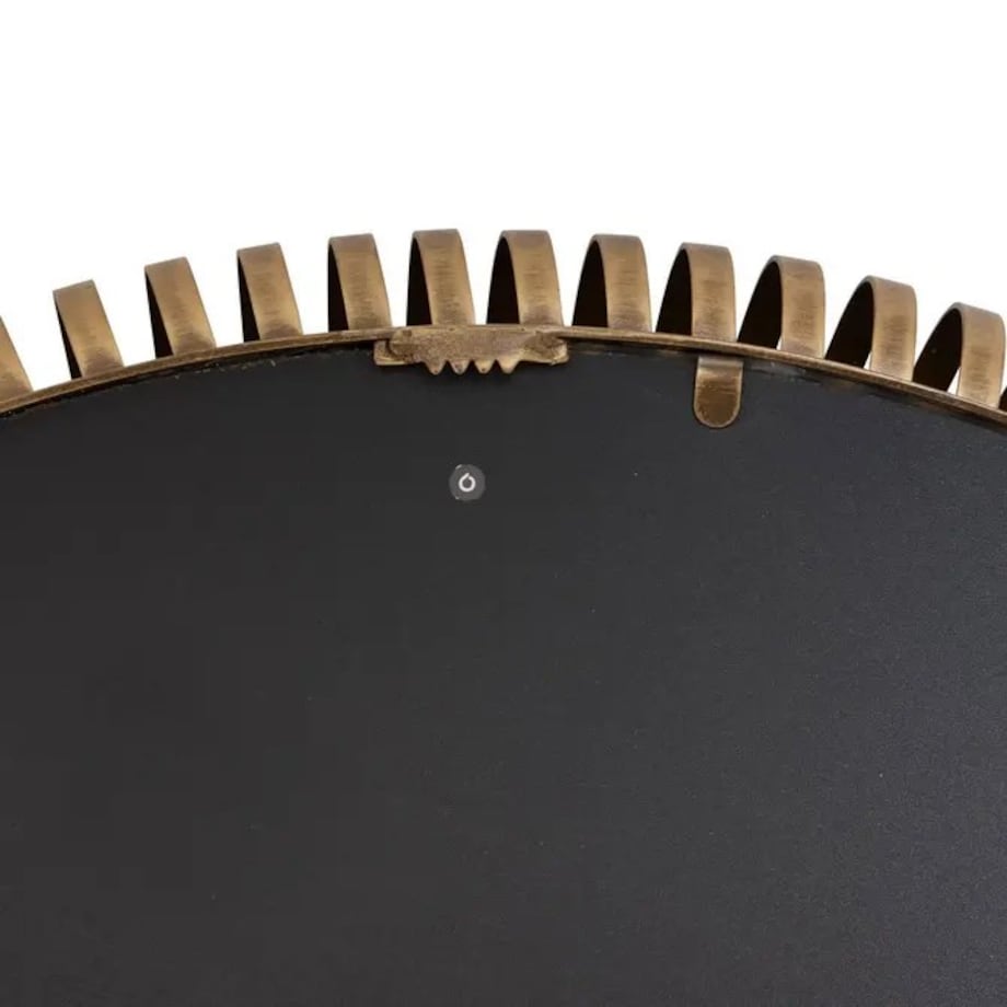 Lustro wiszące, okrągłe, mosiężne, Barrel, 90 cm