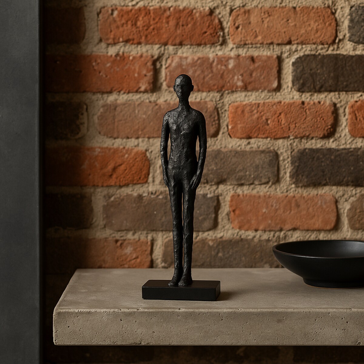 FIGURKA DEKORACYJNA CHRISTIANO CZARNY S