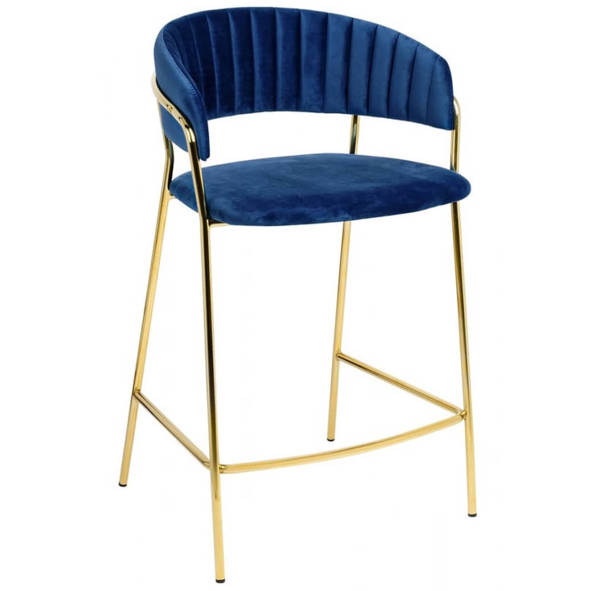 Hoker kuchenny Margo KH1201100129.64 King Home welurowy ciemnoniebieski