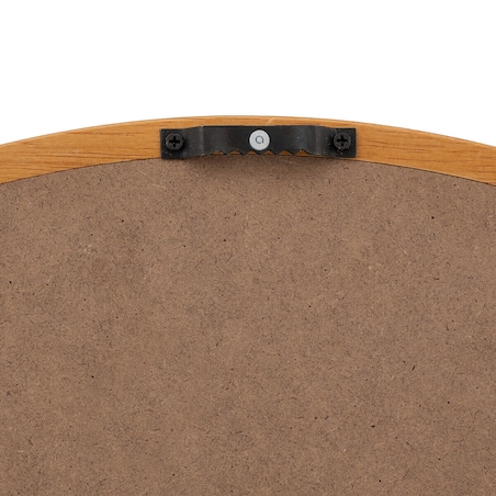 Lustro okrągłe w drewnianej ramie KIM, Ø 55 cm