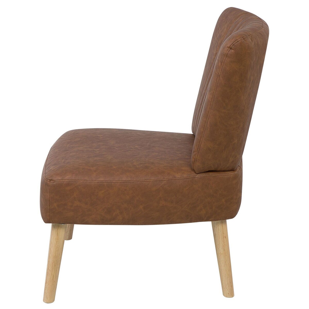 Fotel ekoskóra brązowy VAASA