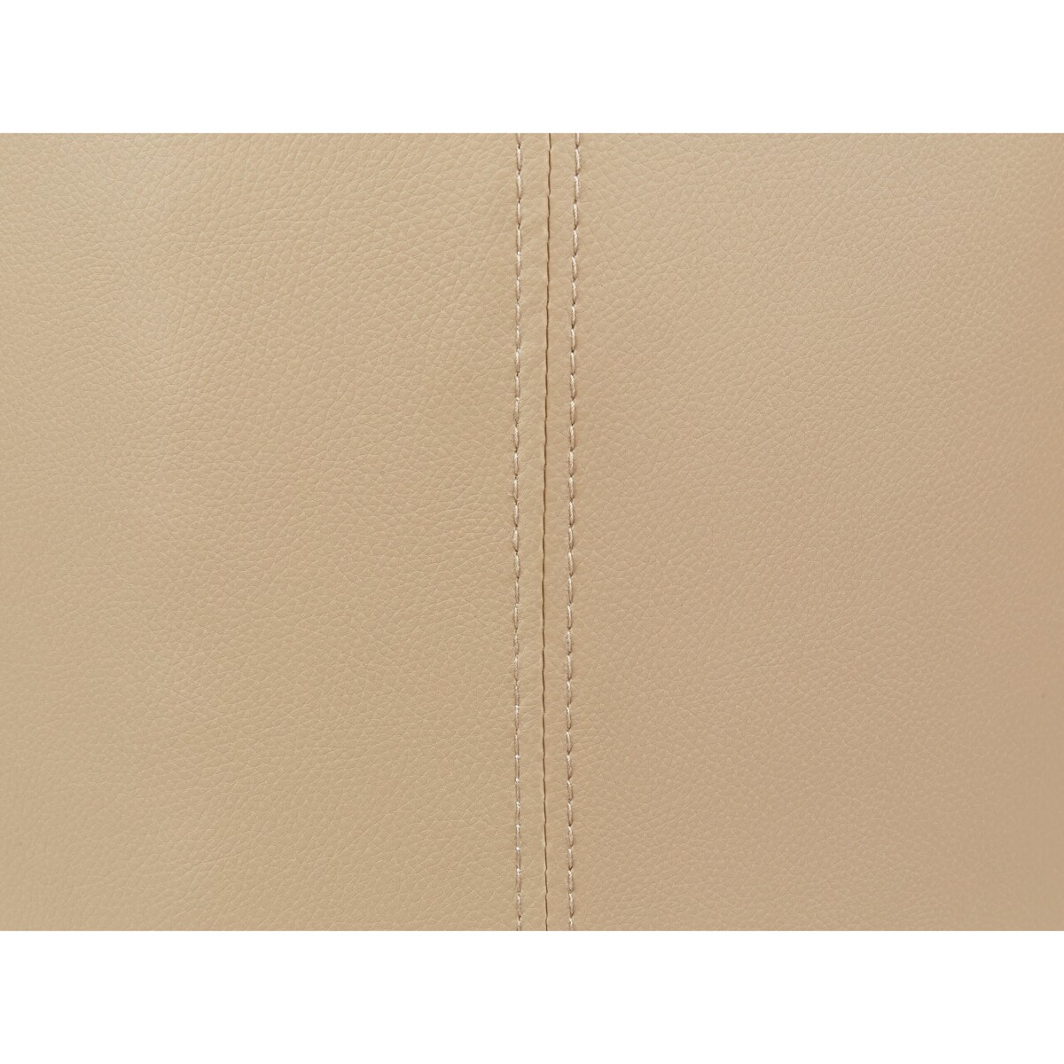 Puf ze schowkiem MARYLAND Ekoskóra Beżowy 38 cm 38 cm 40 cm