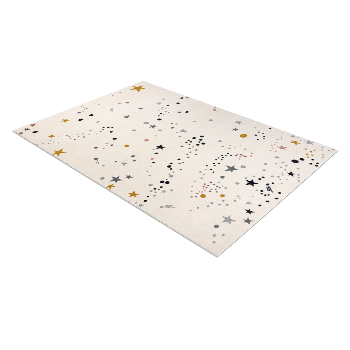 Dywan KIDDO 5308 krem gwiazdki dla dzieci, 160x220 cm