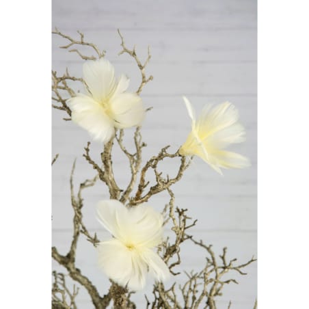 6 szt. PIÓRA NATURALNE OZDOBNE żółte