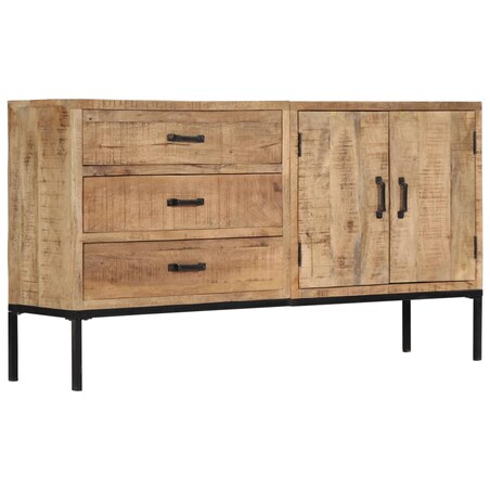 vidaXL Szafka, 140x35x75 cm, lite drewno mango